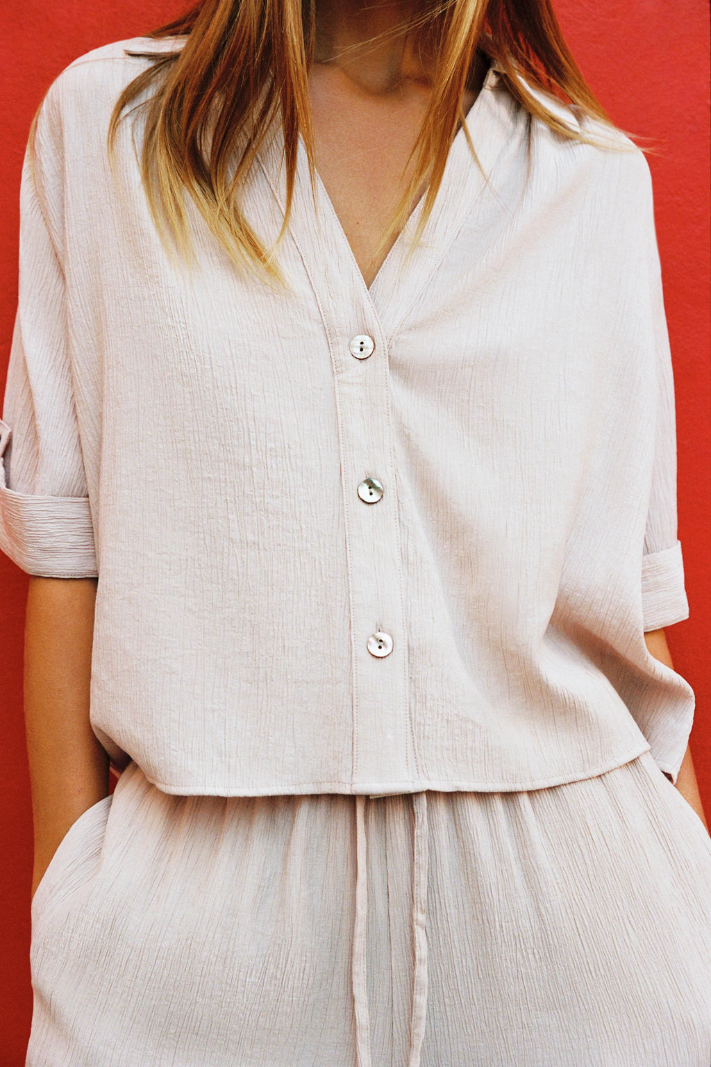 PLEATED DRESS WITH BELT - Zara фото 9