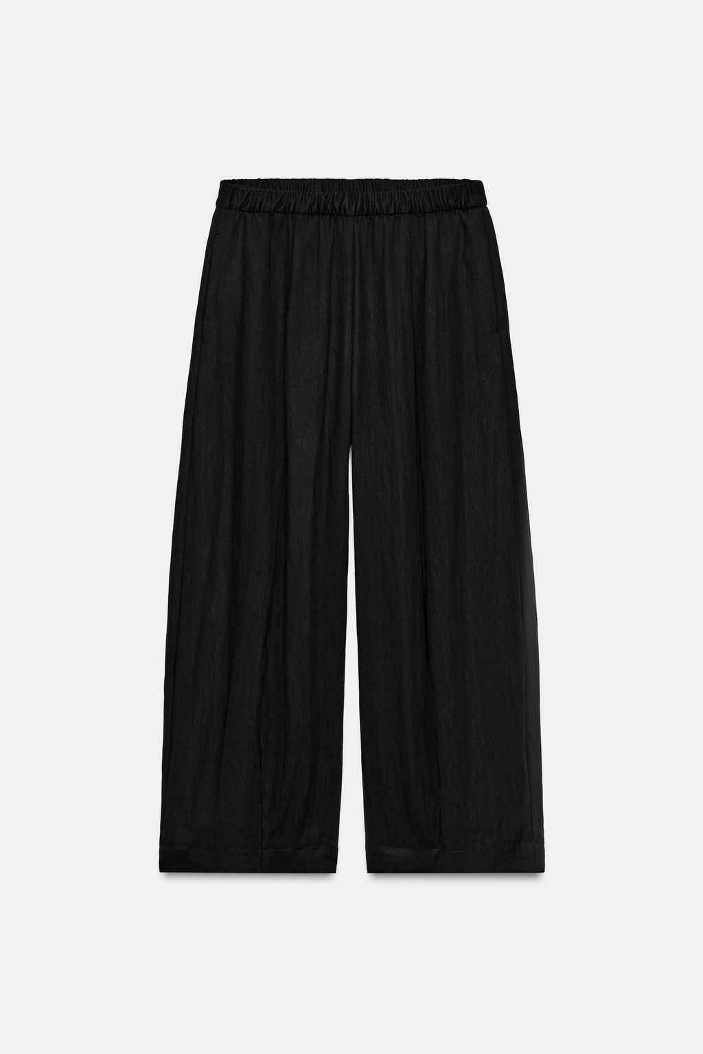 PANTAL?N BARREL FLUIDO ZW COLLECTION / Negro - Zara фото 4