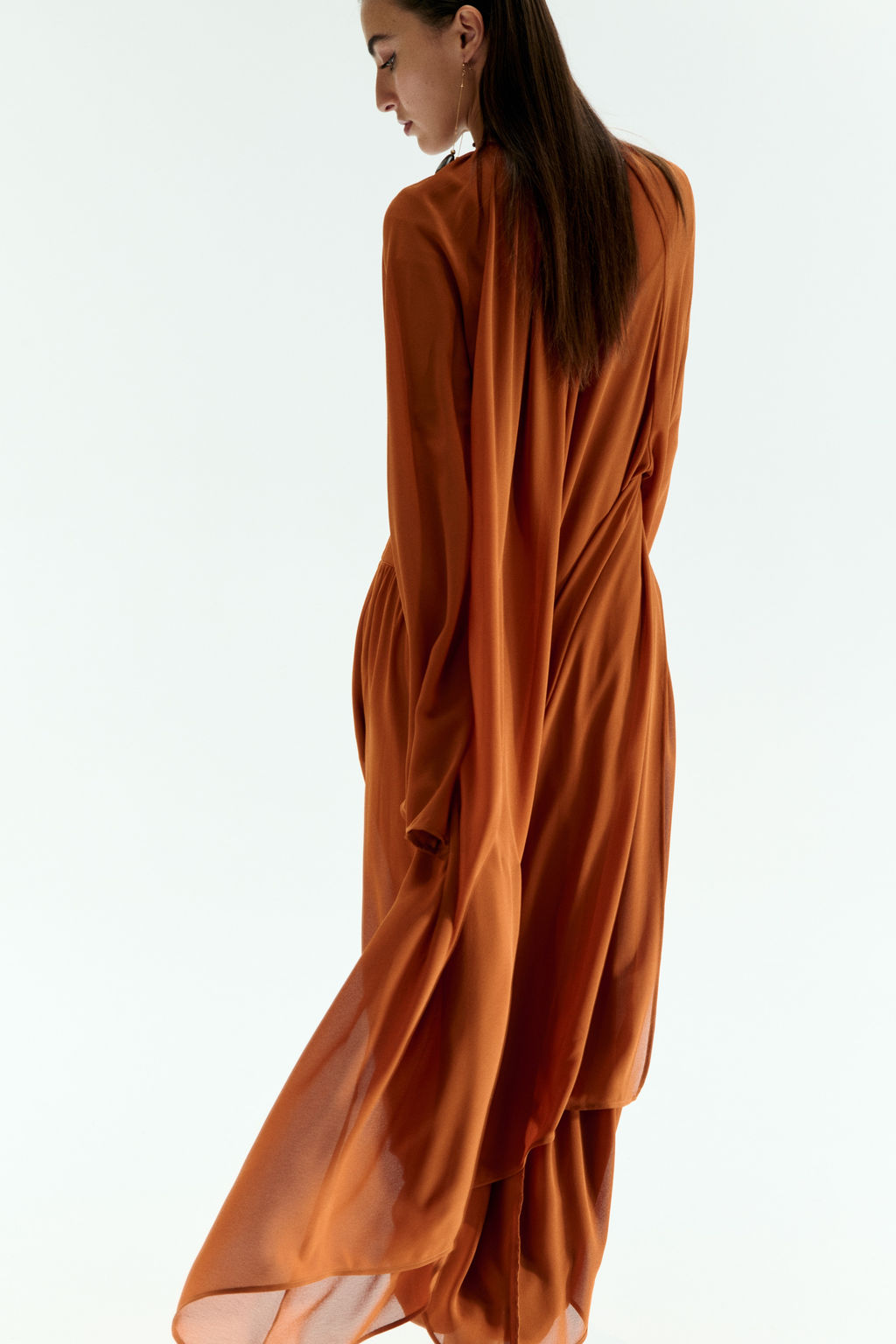 Caft?n de gasa con frunces - H&m фото 3