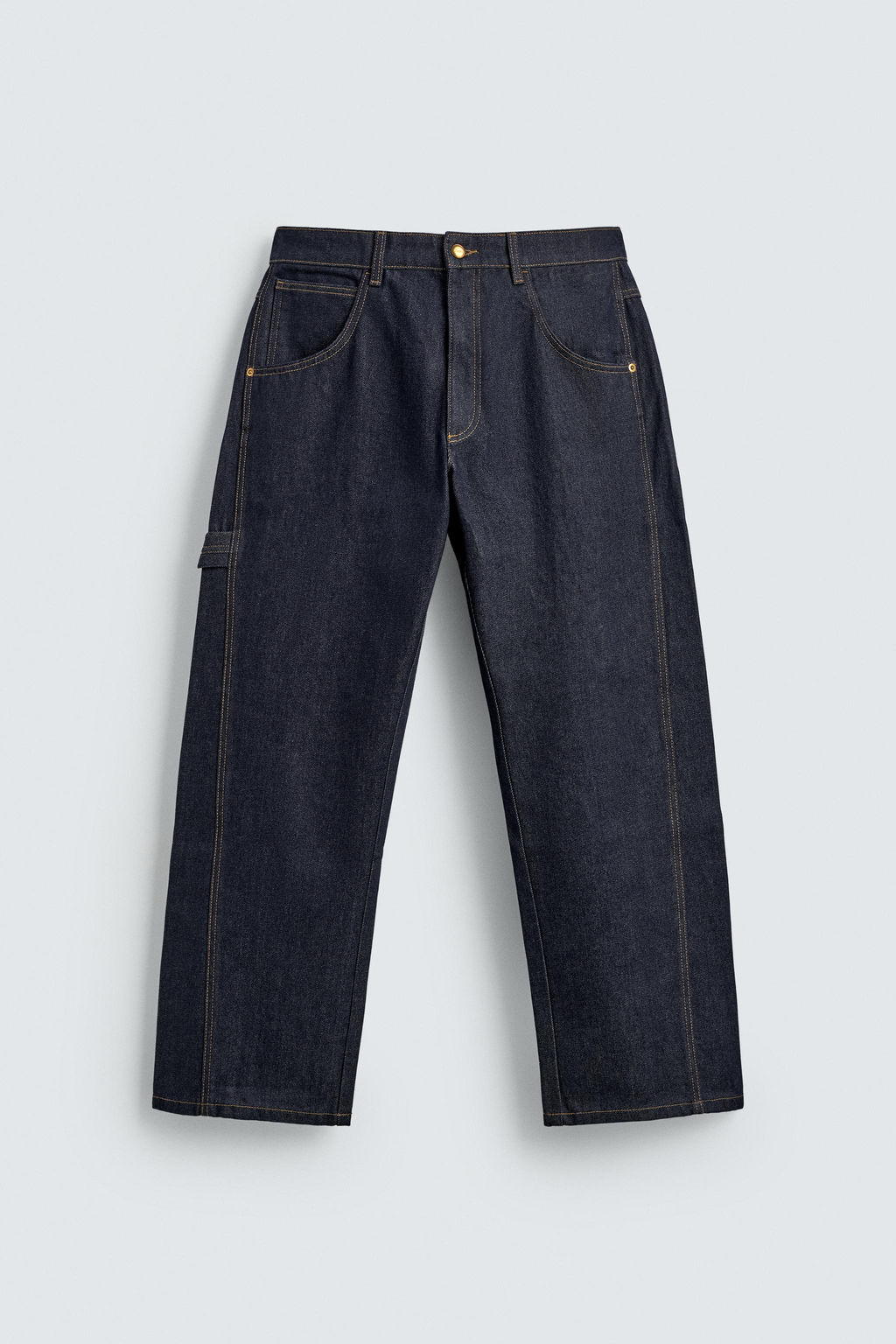 JEANS LOOSE FIT BORDADO / ?ndigo - Zara фото 9