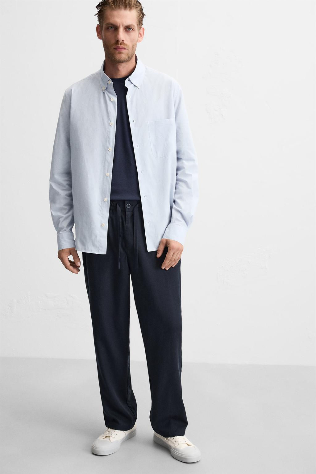 LYOCELL JOGGER WAIST TROUSERS - Zara фото 35