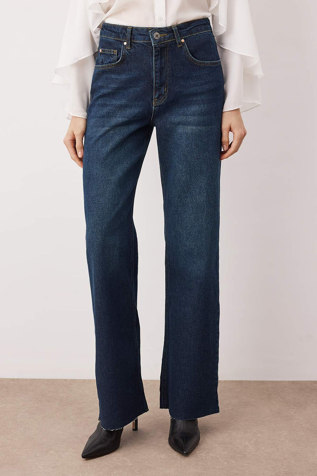 Mavi Yuksek Bel Comfort Wide Leg Palazzo Jeans TWOAW26JE00081 - Trendyolmilla фото 20
