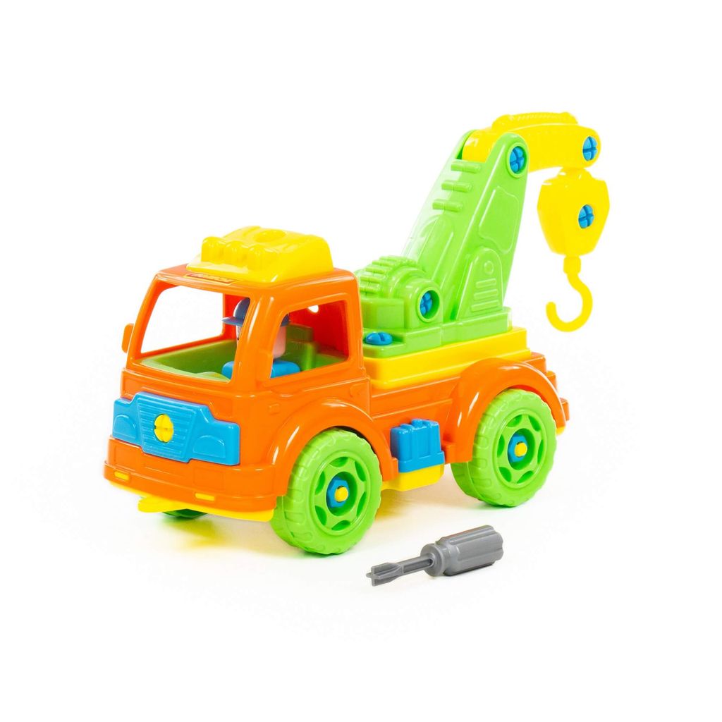 Конструктор-транспорт Автомобиль-эвакуатор (в сеточке) - Полесье фото 6