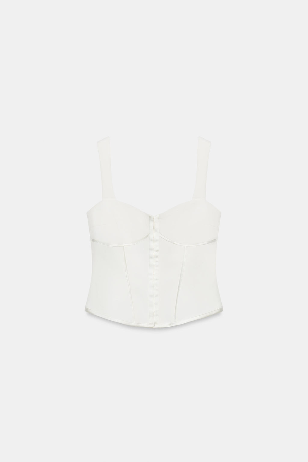 TOP BUSTIER VIVOS SATINADOS / Blanco roto - Zara фото 7