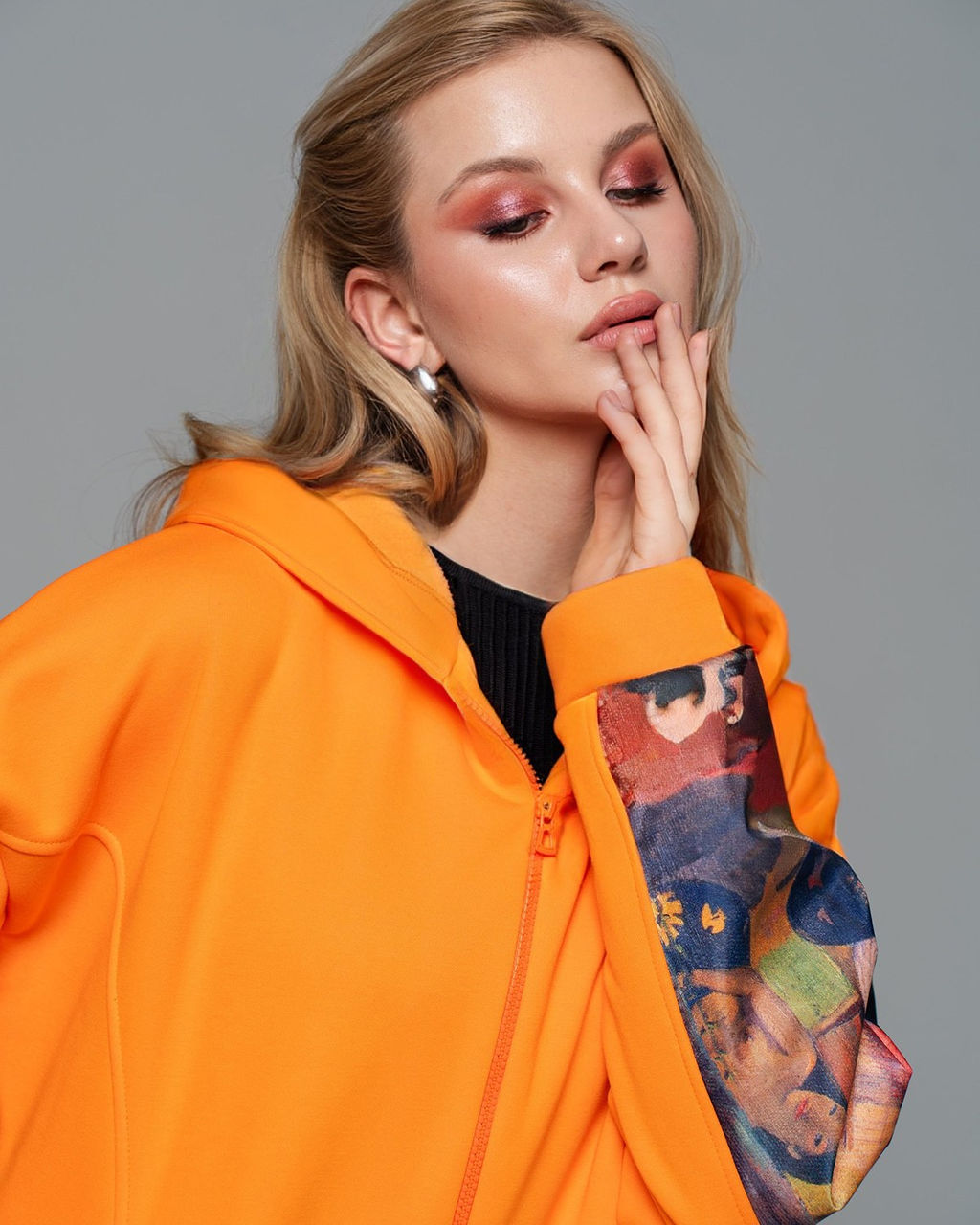 Толстовка с органзой и стразами,футер на флисе - Sahar art lab фото 2