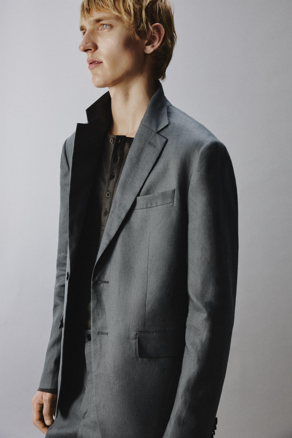 100% LINEN SUIT BLAZER - Zara фото 15