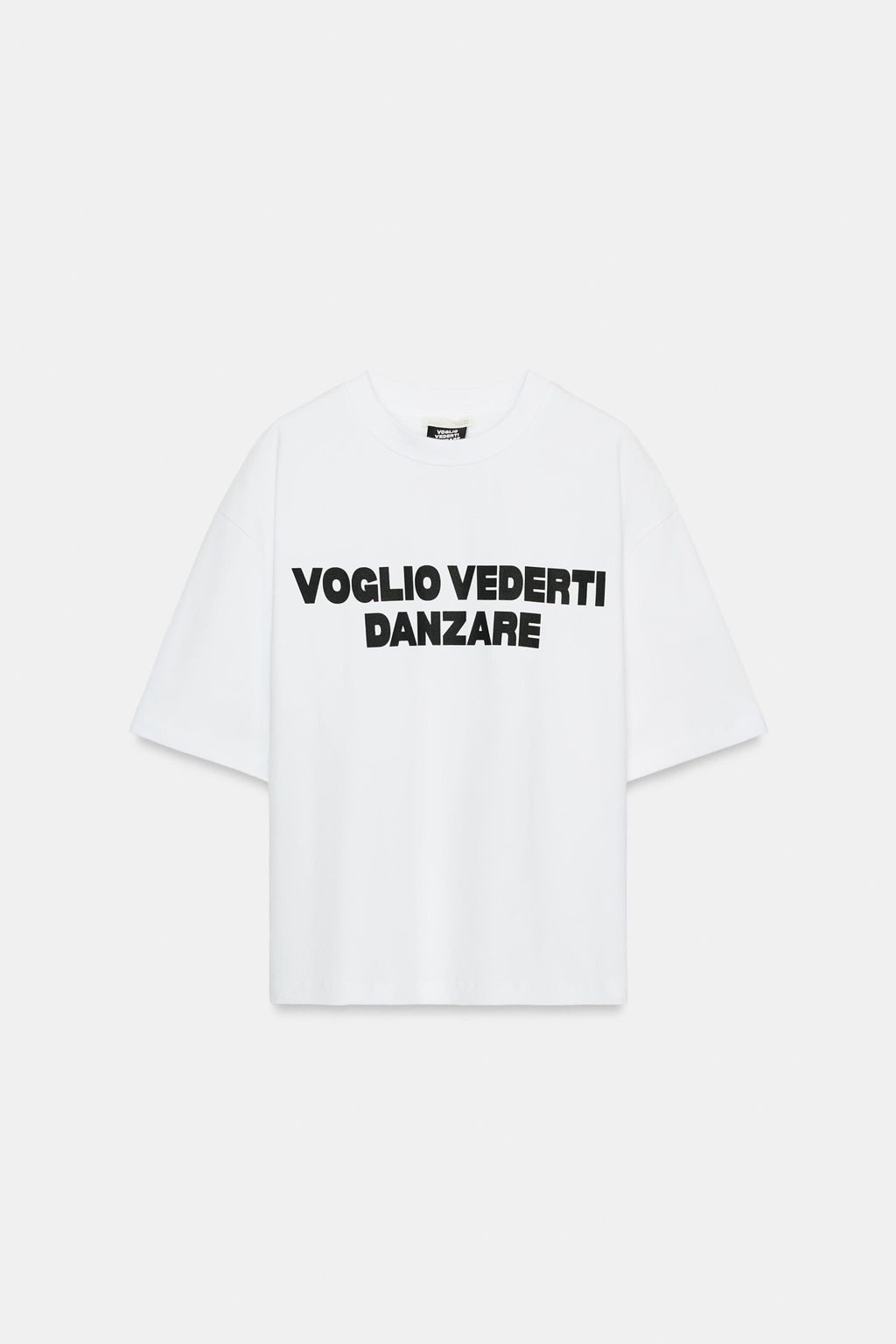CAMISETA TEXTO DELANTERO / Blanco