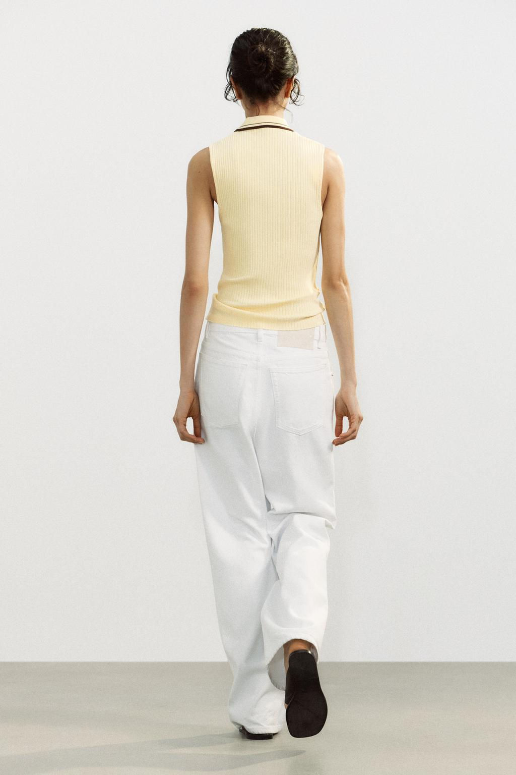 RIBBED POLO SHIRT - Zara фото 5