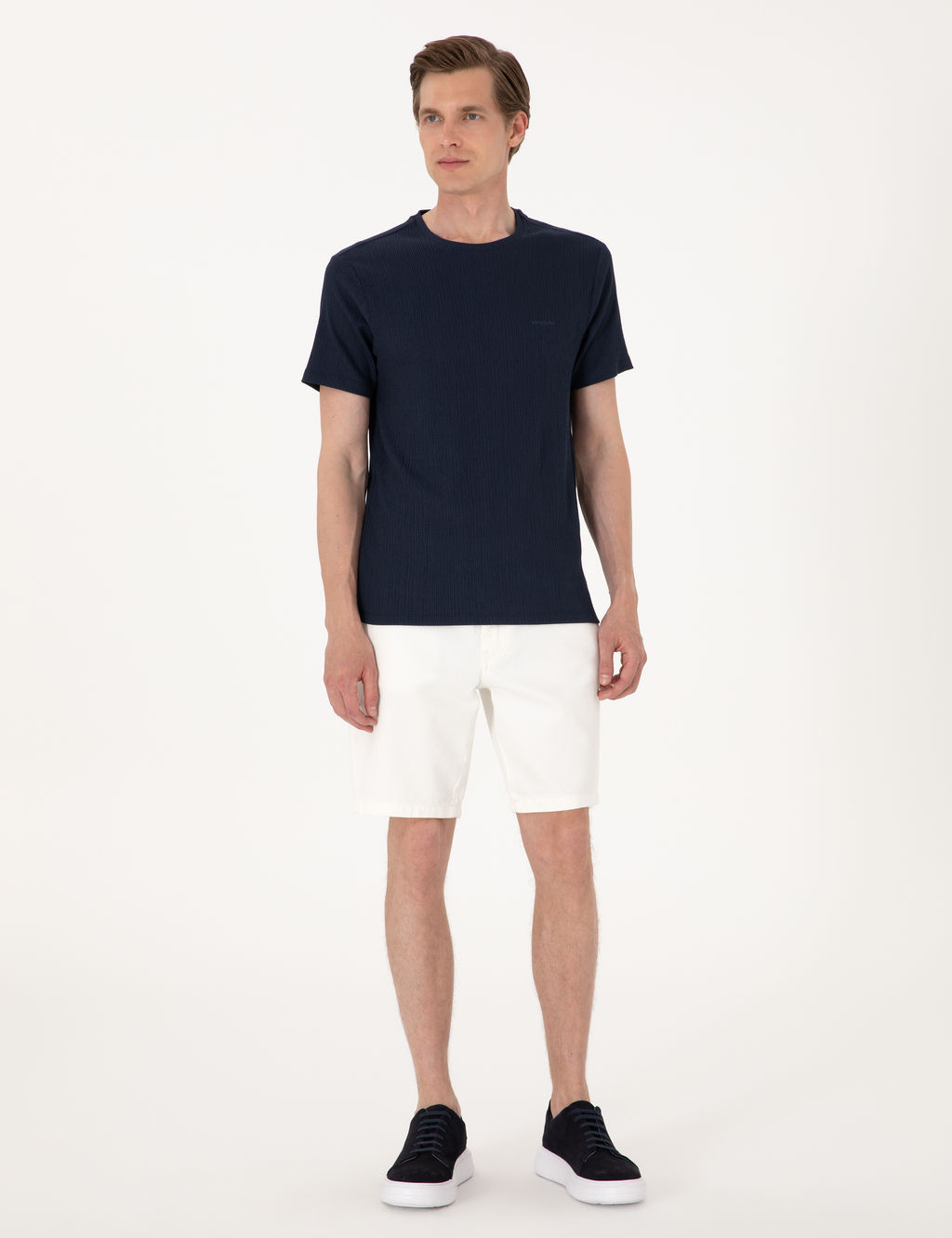 Lacivert Slim Fit Ti__rt
