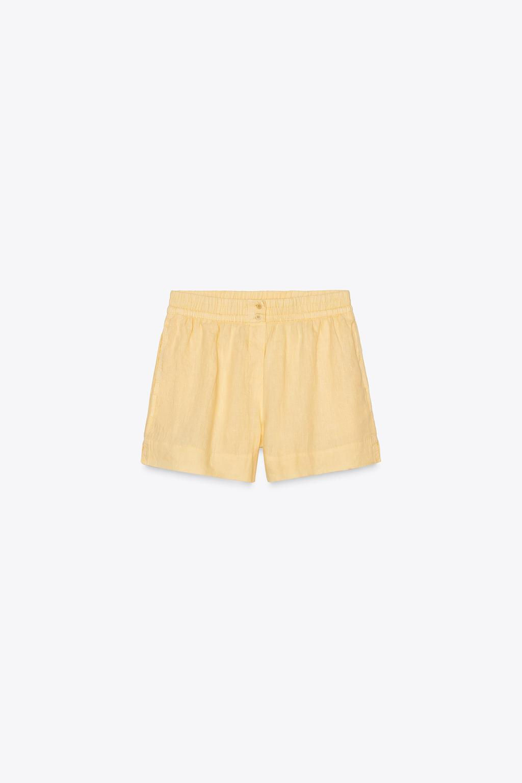 100% LINEN SHORTS ZW COLLECTION - Zara фото 5