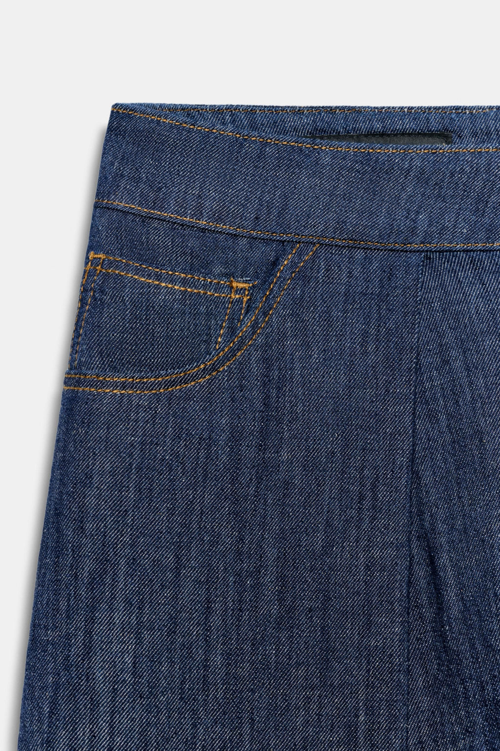 PANTAL?N PLIEGUES CON LINO / ?ndigo - Zara фото 9