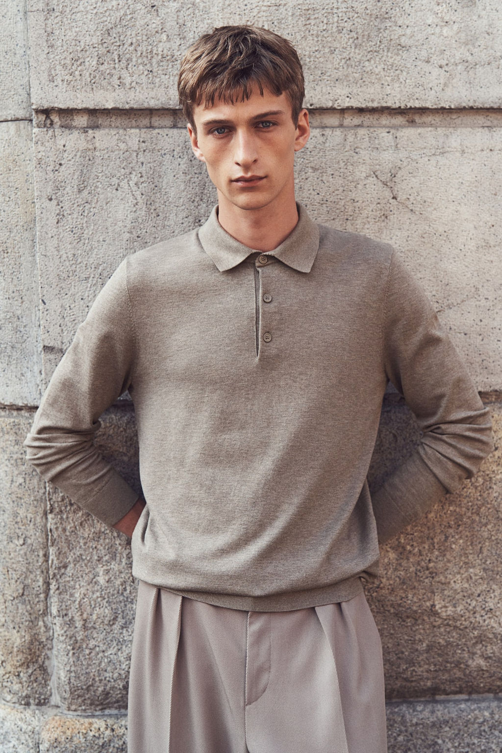 Polo de punto fino Slim Fit - H&m фото 2