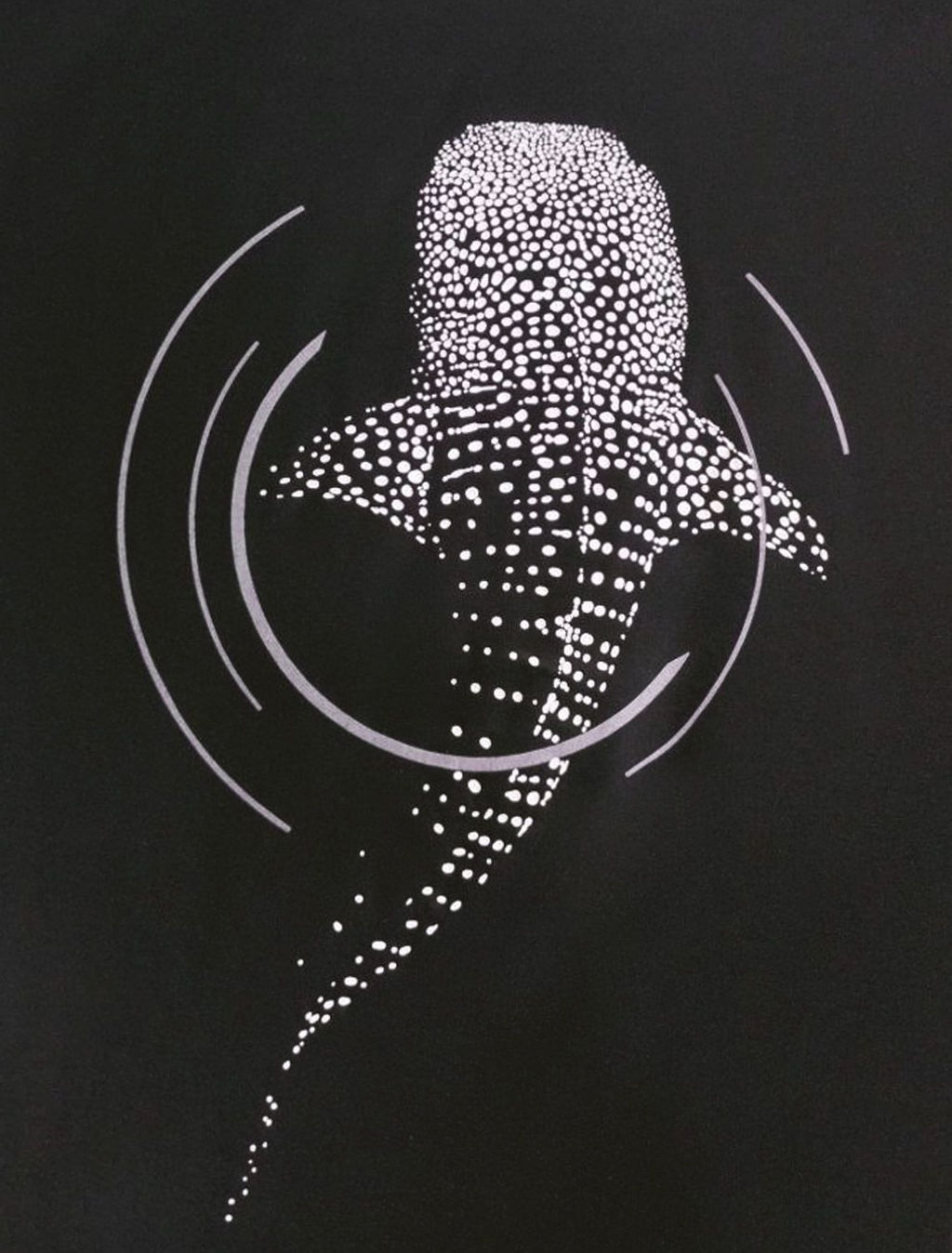 Свободная футболка с авторским принтом