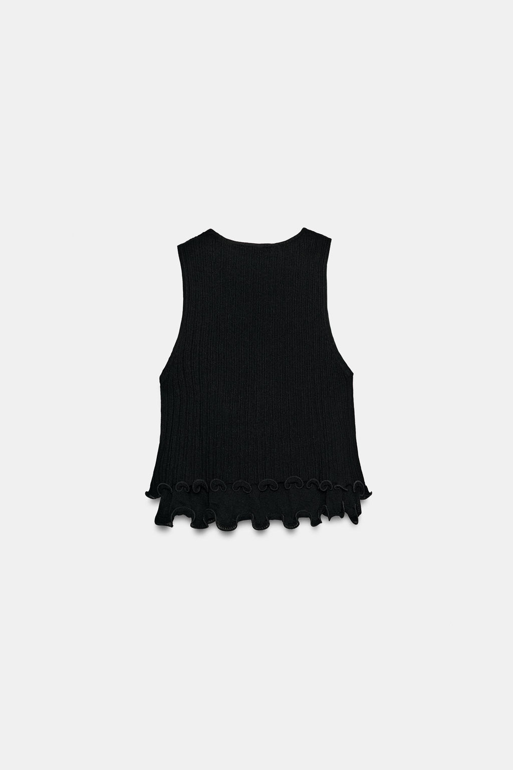 TOP PUNTO DOBLE CAPA / Negro - Zara фото 2