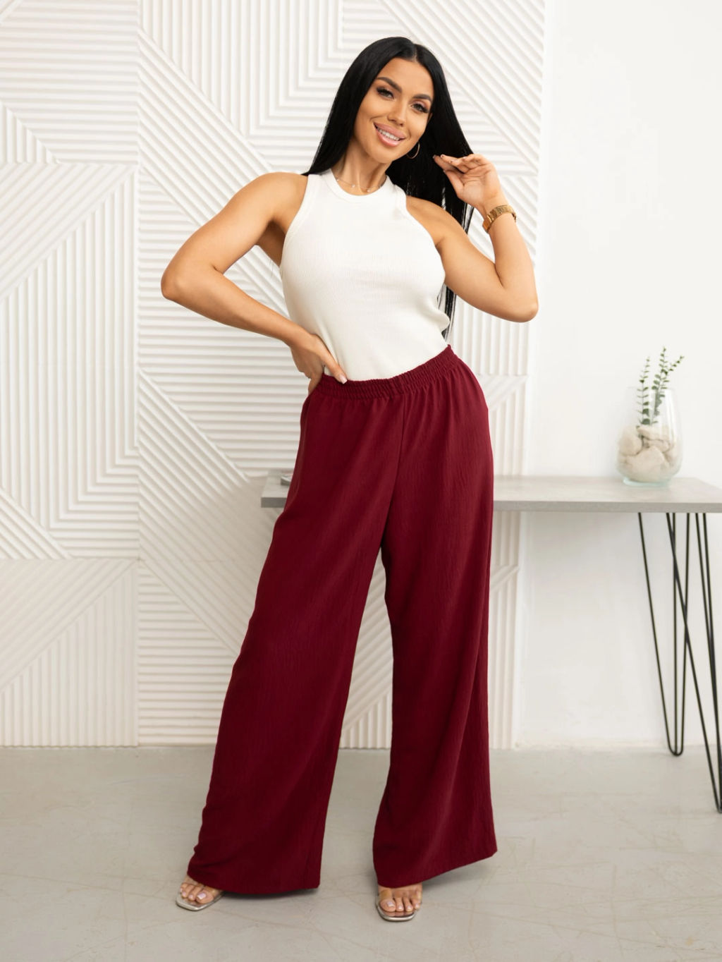 Брюки женские, цвет черный - Барболета фото 30