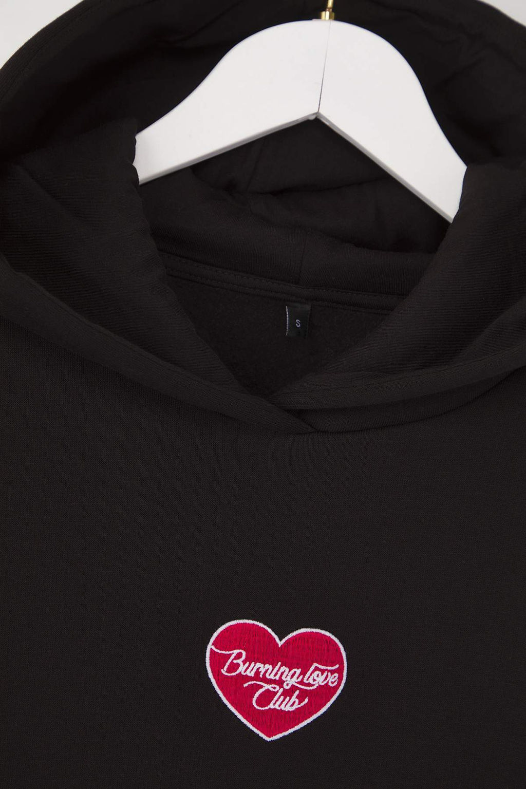 Teen Siyah Kal?n Ici Polarl? Kalp Bask?l? Kapusonlu Oversize Kal?p Orme Sweatshirt TWOAW26SW00158 - Trendyolmilla фото 6