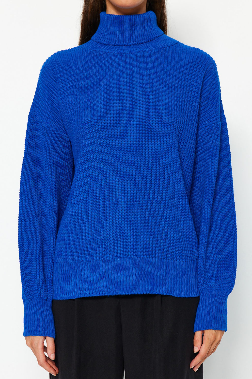 Saks Genis Kal?p Basic Triko Kazak TWOAW23KZ0041 - Trendyolmilla фото 4