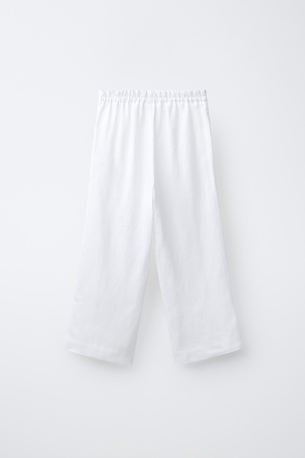 PANTAL?N RECTO 100% LINO / Blanco roto - Zara фото 2
