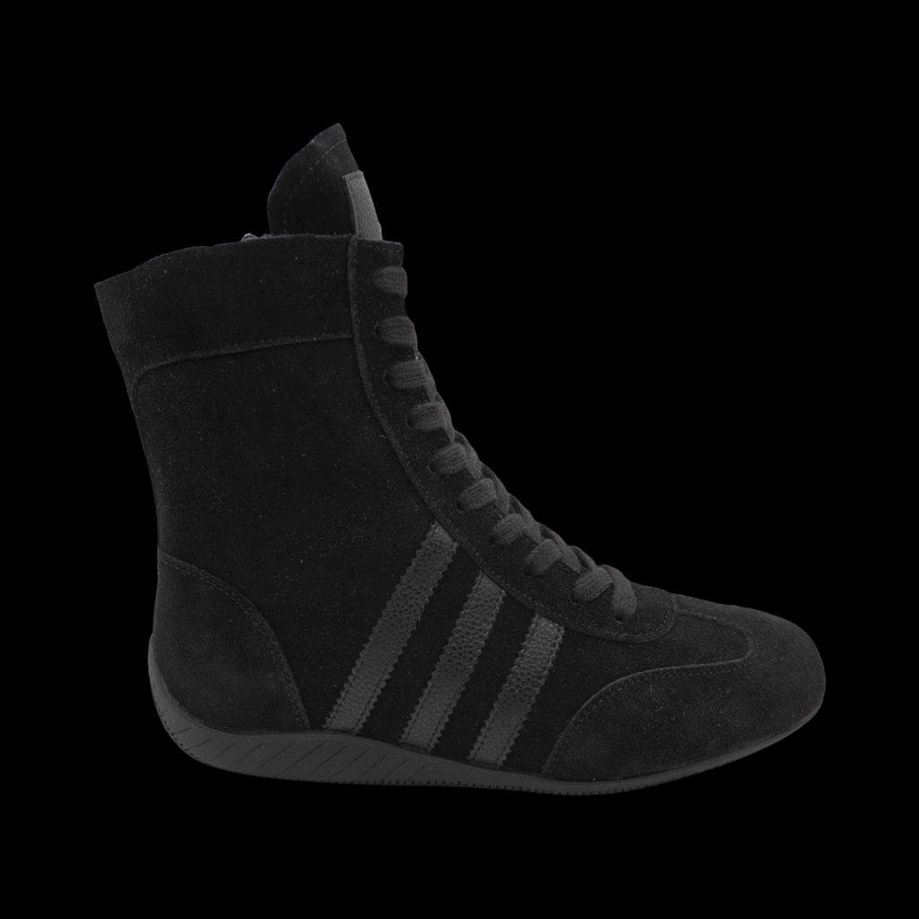 Ботинки из натуральной кожи P-MR22-1 черные