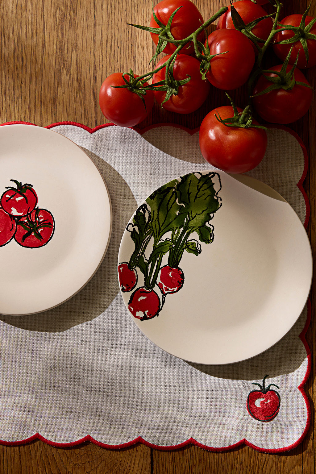 Trendyolmilla Home 4lu Seramik Bask?l? Pasta/Tatl? Tabag? Seti 19cm TPHSS25TBK00009  фото 2