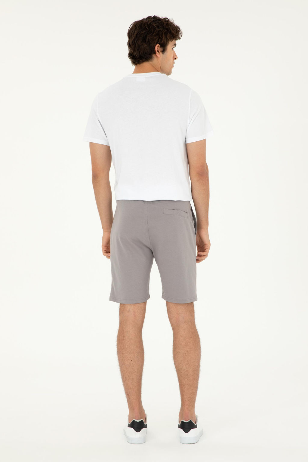 Мужские темно-серые вязаные шорты - U.s. polo assn фото 4