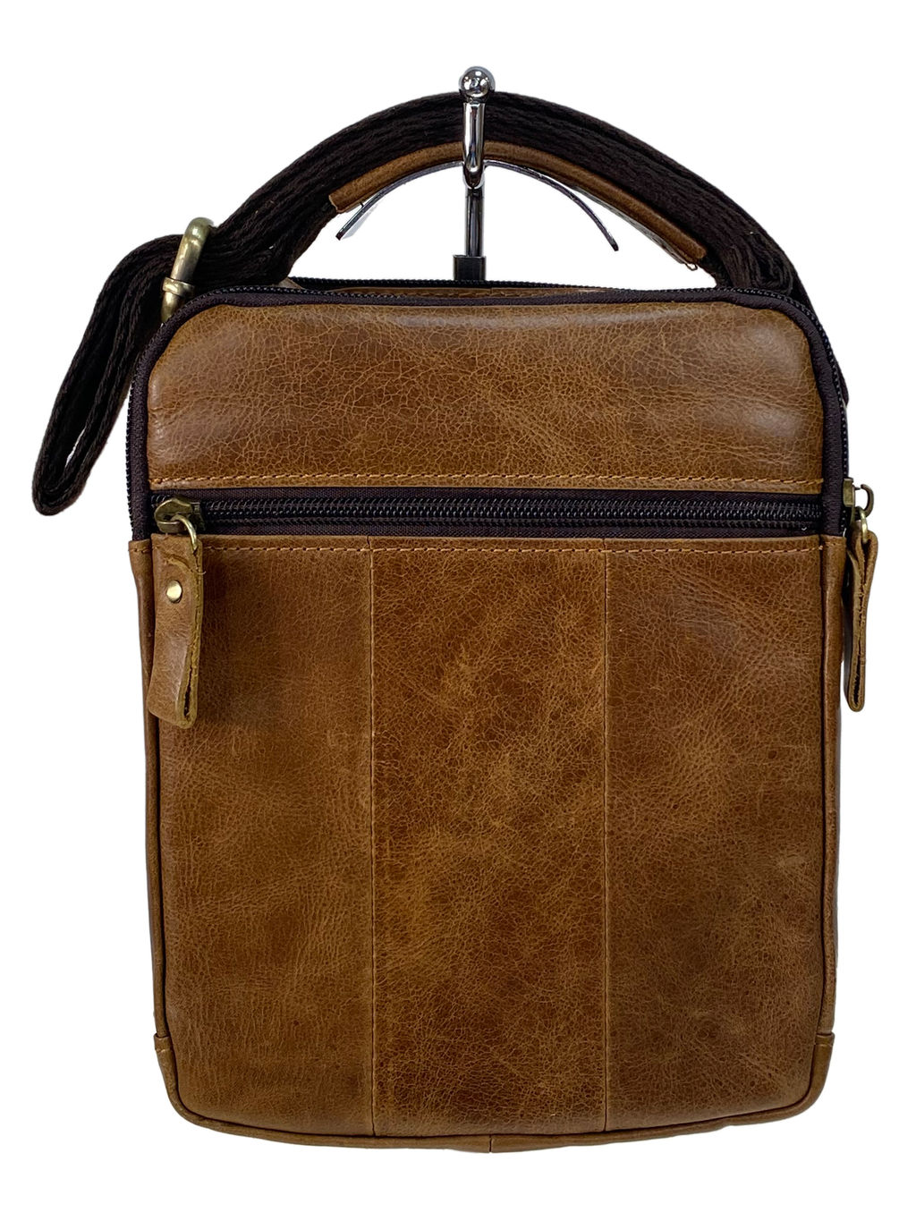 Сумка мужская из натуральной кожи, цвет коричневый - Greta фото 2