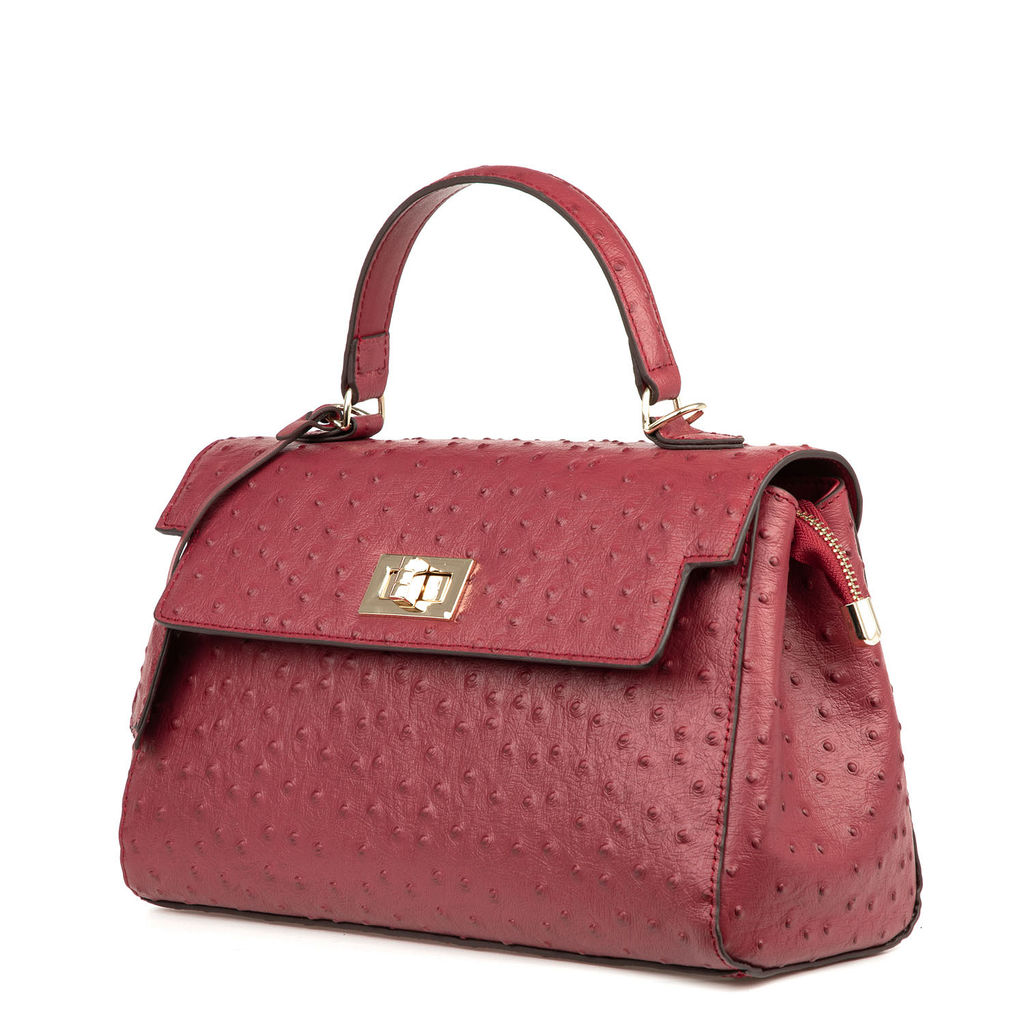 D-23105 red, Женская кожаная сумка, Barcelo Biagi
