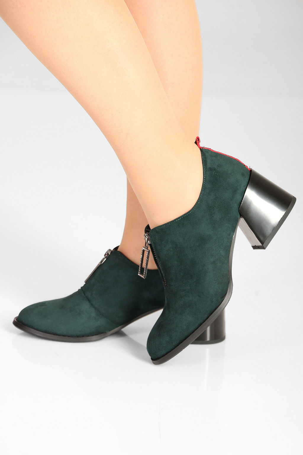 Туфли зеленые женские