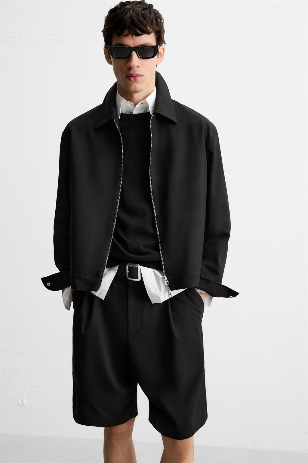 PLEATED RELAXED FIT BERMUDA SHORTS - Zara фото 6