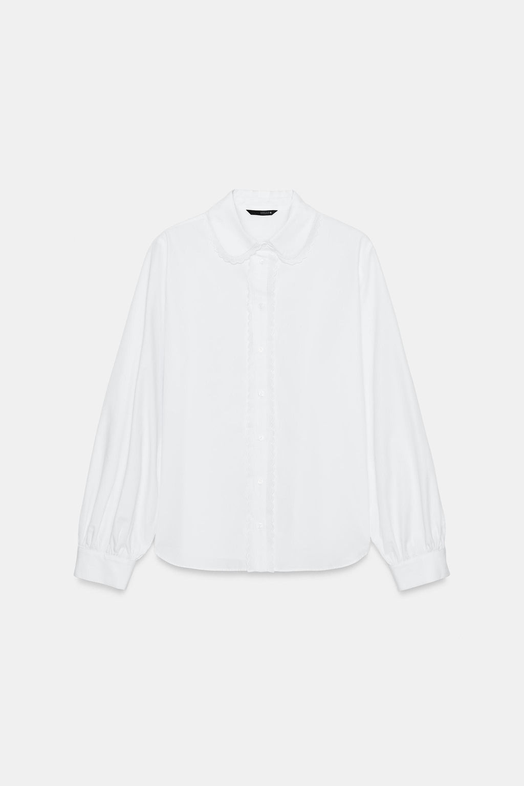 CAMISA CUELLO BOBO / Blanco - Zara фото 8