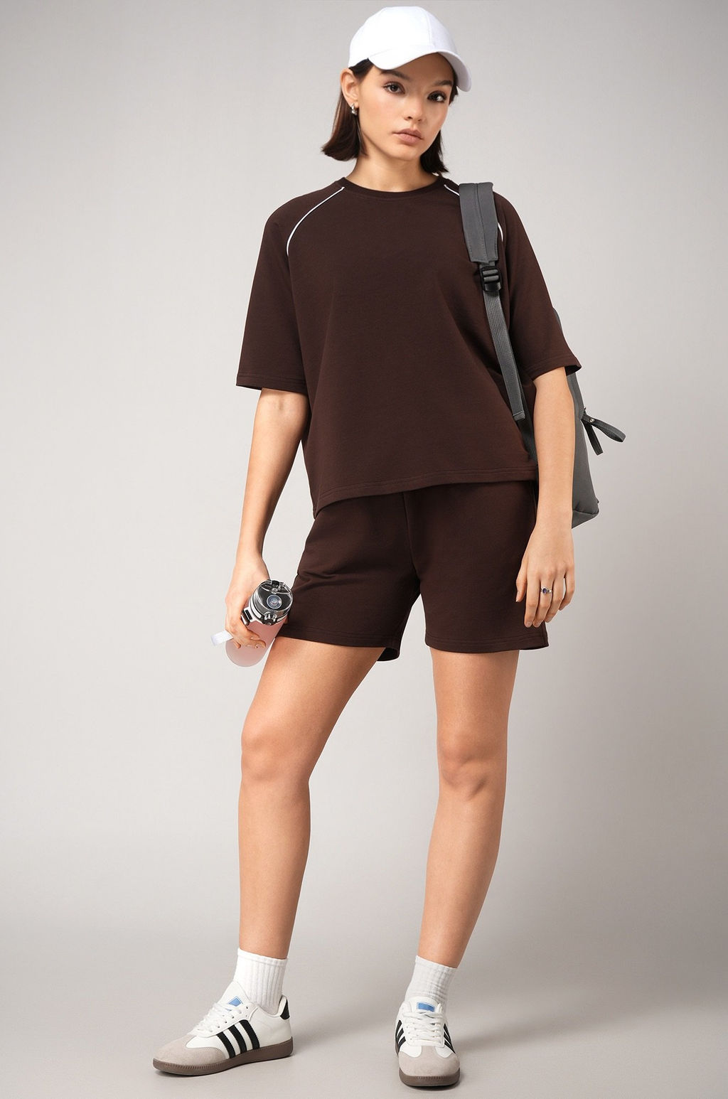 Женский костюм с шортами из футера двухнитки Happyfox  фото 21