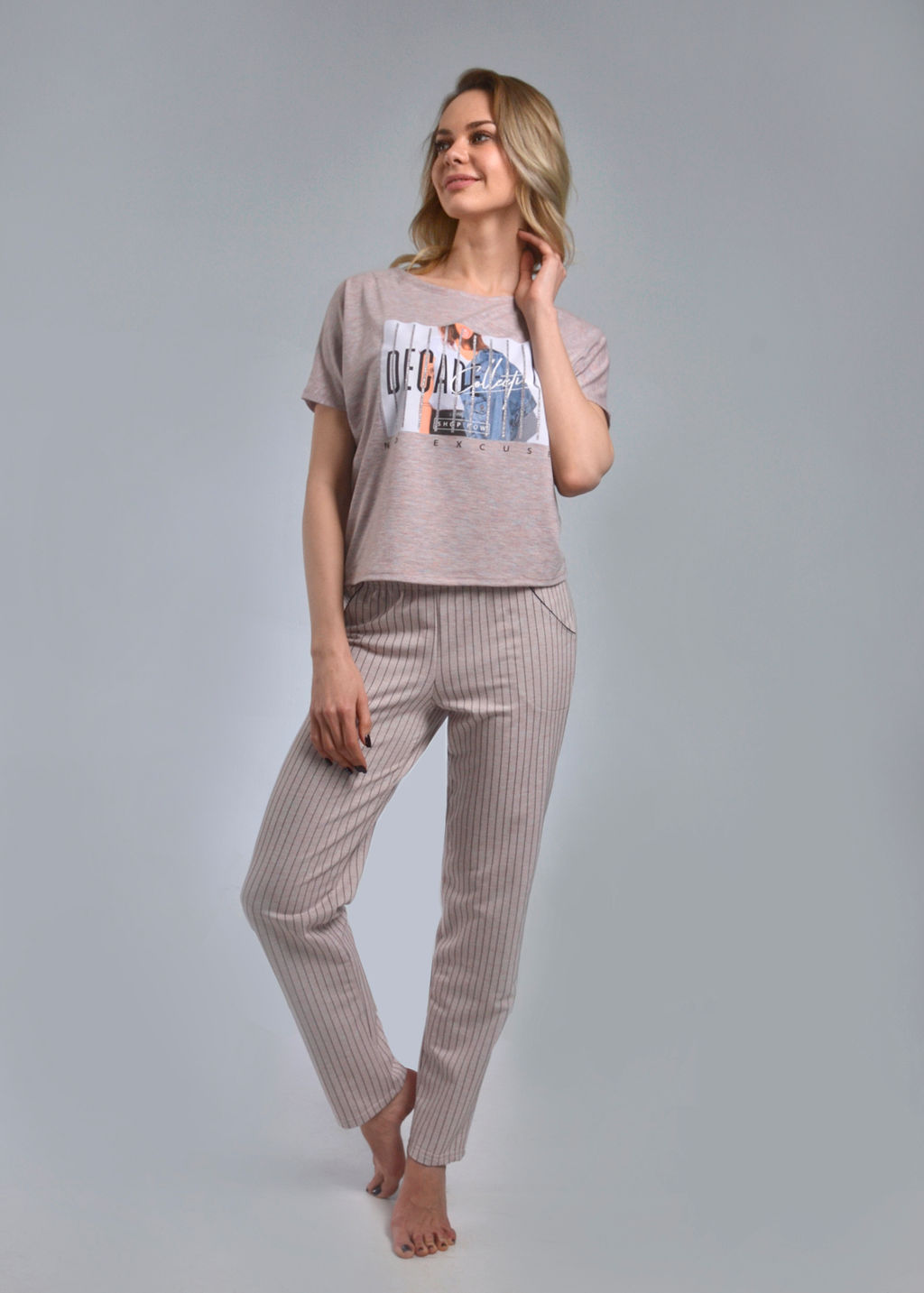 Комплект с брюками СТАЙЛ (мультиколор м) - Ивановская трикотажная компания фото 2