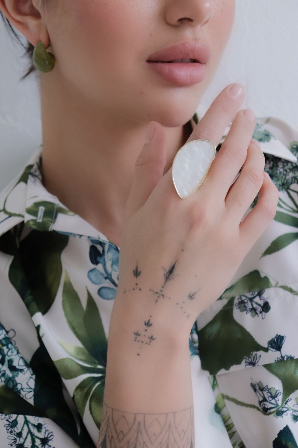 Martichelli КОЛЬЦО С БЕЛОЙ ВСТАВКОЙ  фото 3