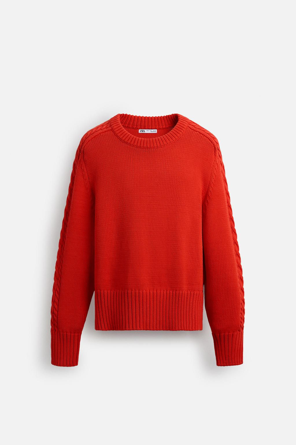 LIMITED EDITION CABLE-KNIT SWEATER - Zara фото 6