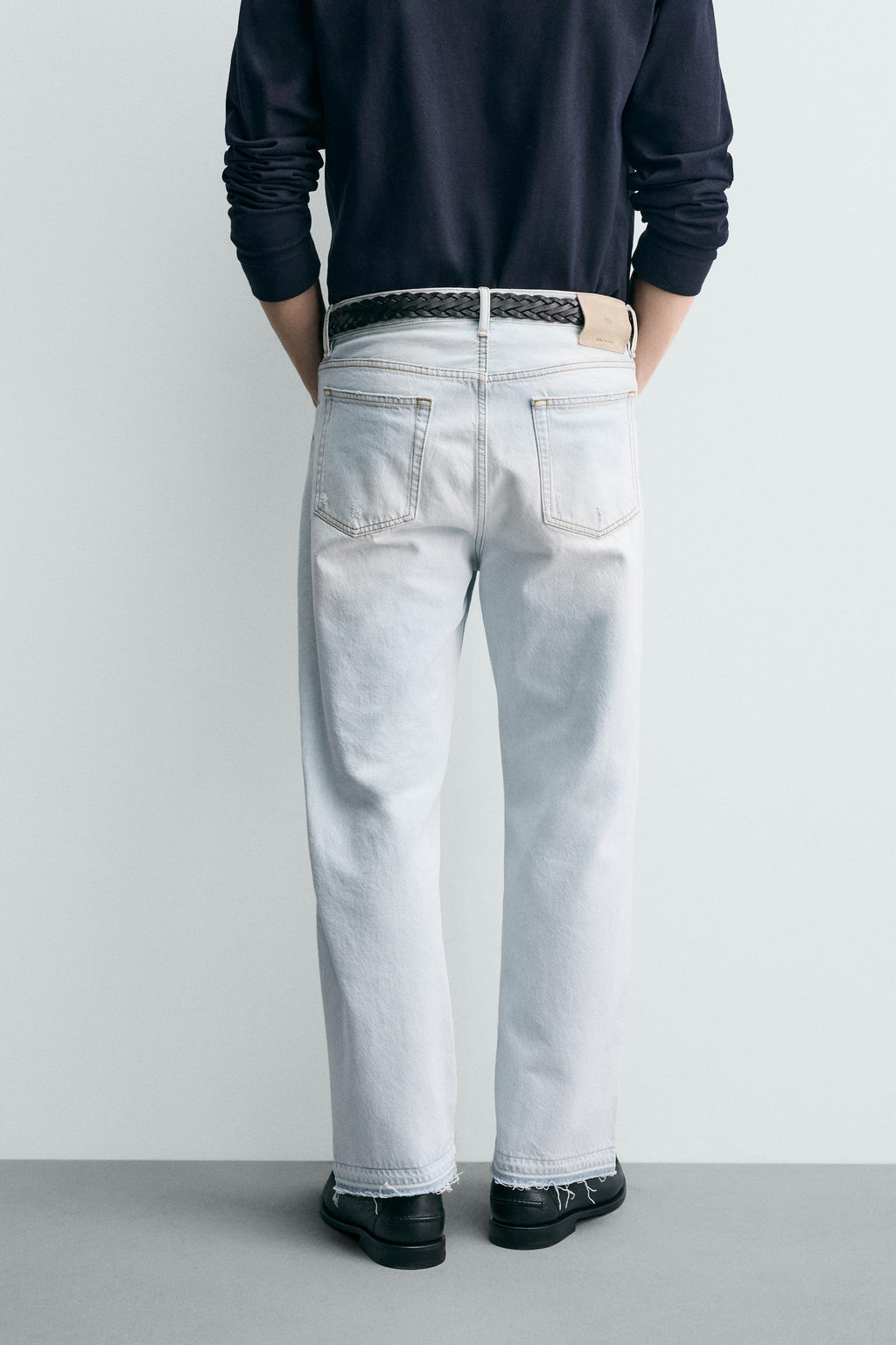 JEANS STRAIGHT ANKLE FIT / Azul claro - Zara фото 3