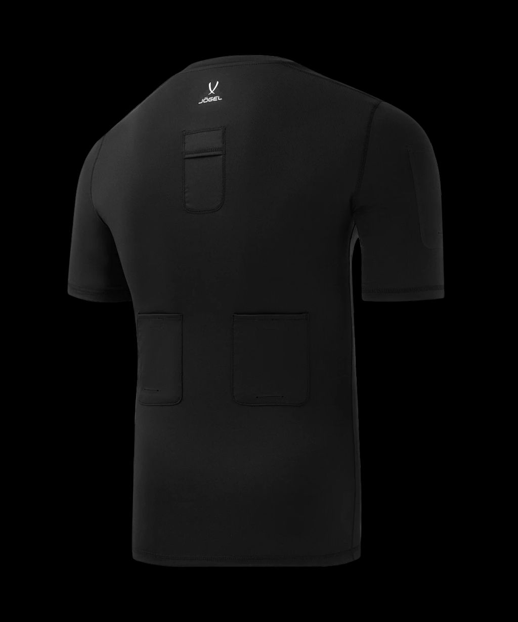 Футболка компрессионная судейская JOGEL PerFormDRY Referee Baselayer Tee SS, черный  фото 3