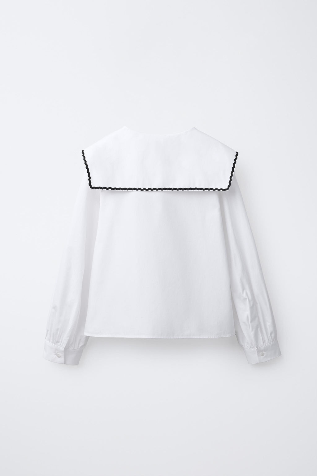 PICOT TRIM PETER PAN COLLAR SHIRT - Zara фото 2