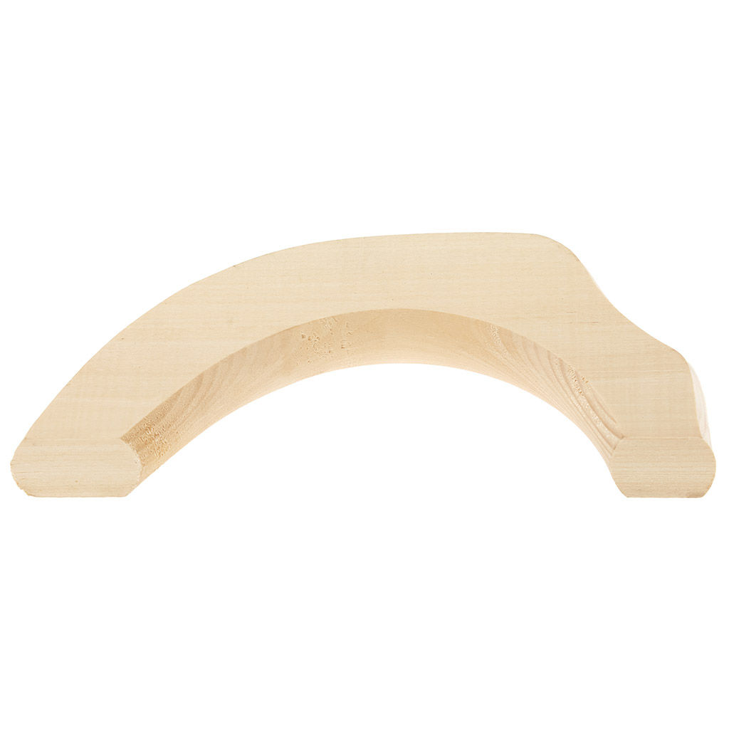 Ручка дверная деревянная Малая 21х9х3см, липа (Россия) - Домашняя мода фото 4