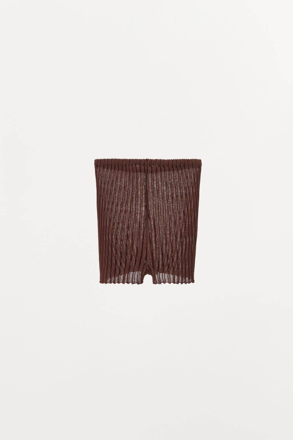 PLEATED FINE KNIT BRIEFS - Zara фото 14