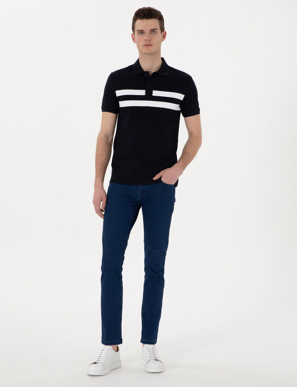 Lacivert Slim Fit Ti__rt