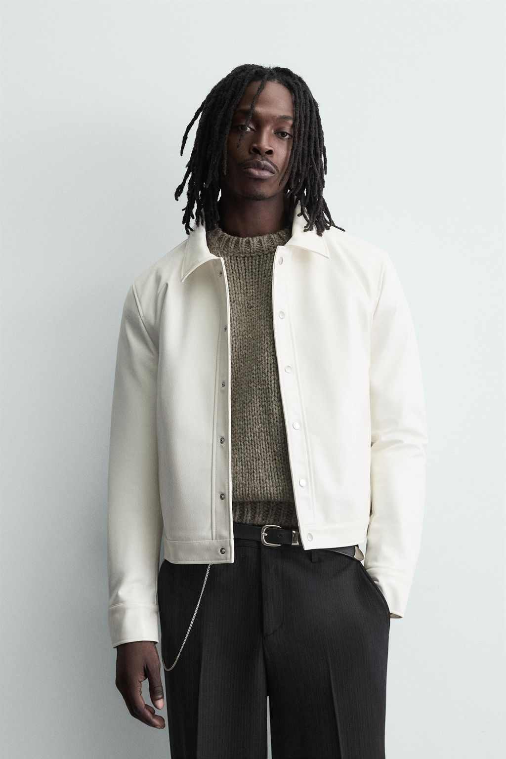 SHINY LEATHER EFFECT JACKET