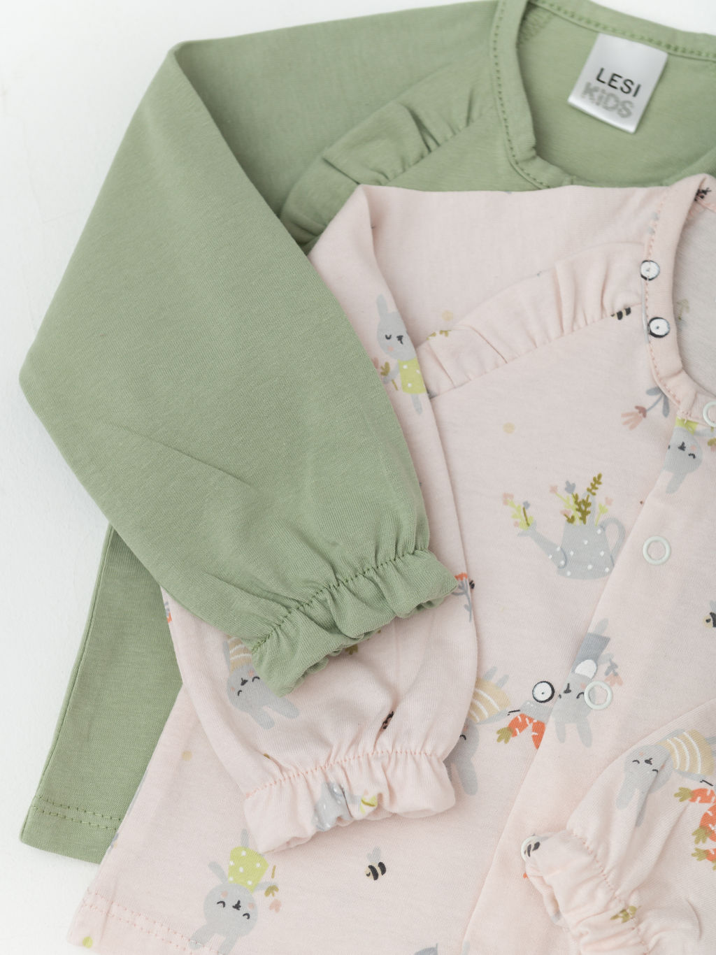 Кофта ясельная для девочки, бел/роз - Lesi kids фото 19