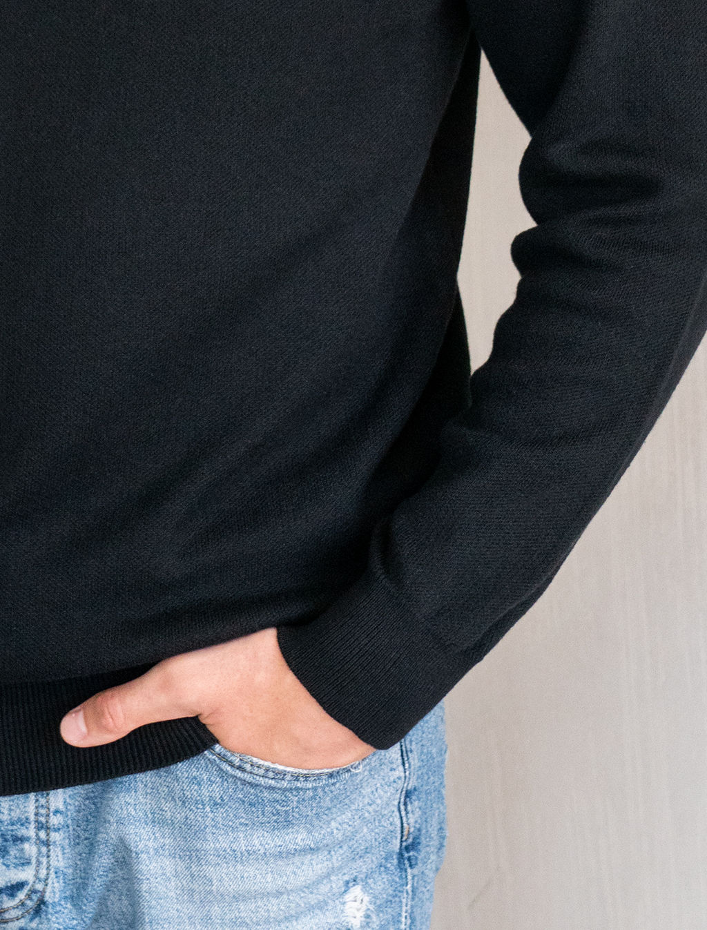 VILATTE / Джемпер двуслойной вязки из мягкой пряжи с хлопком  фото 4