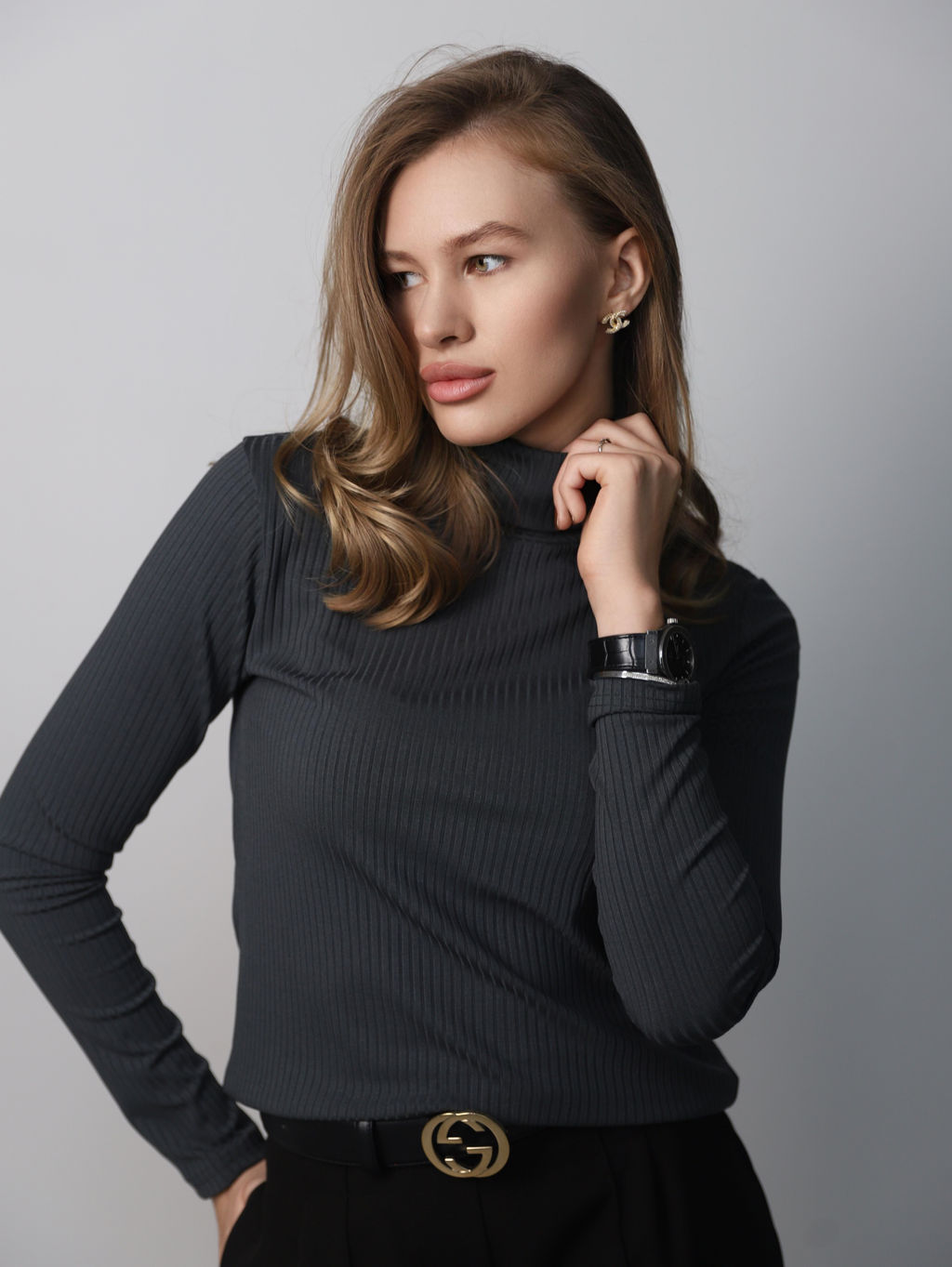 Водолазка женская с горлом КВ200 Графит от фабрики Спортсоло