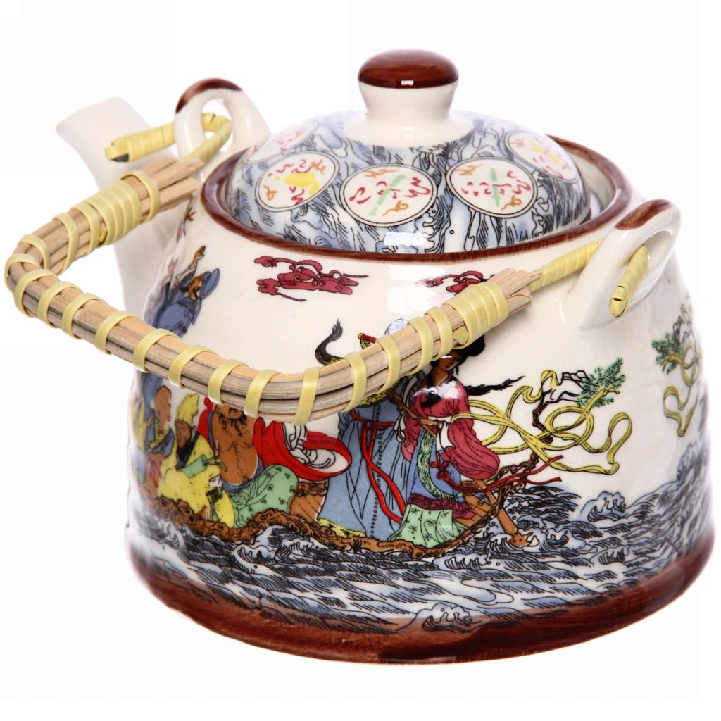 Чайник заварочный керамический 400мл с ситом "Хан"