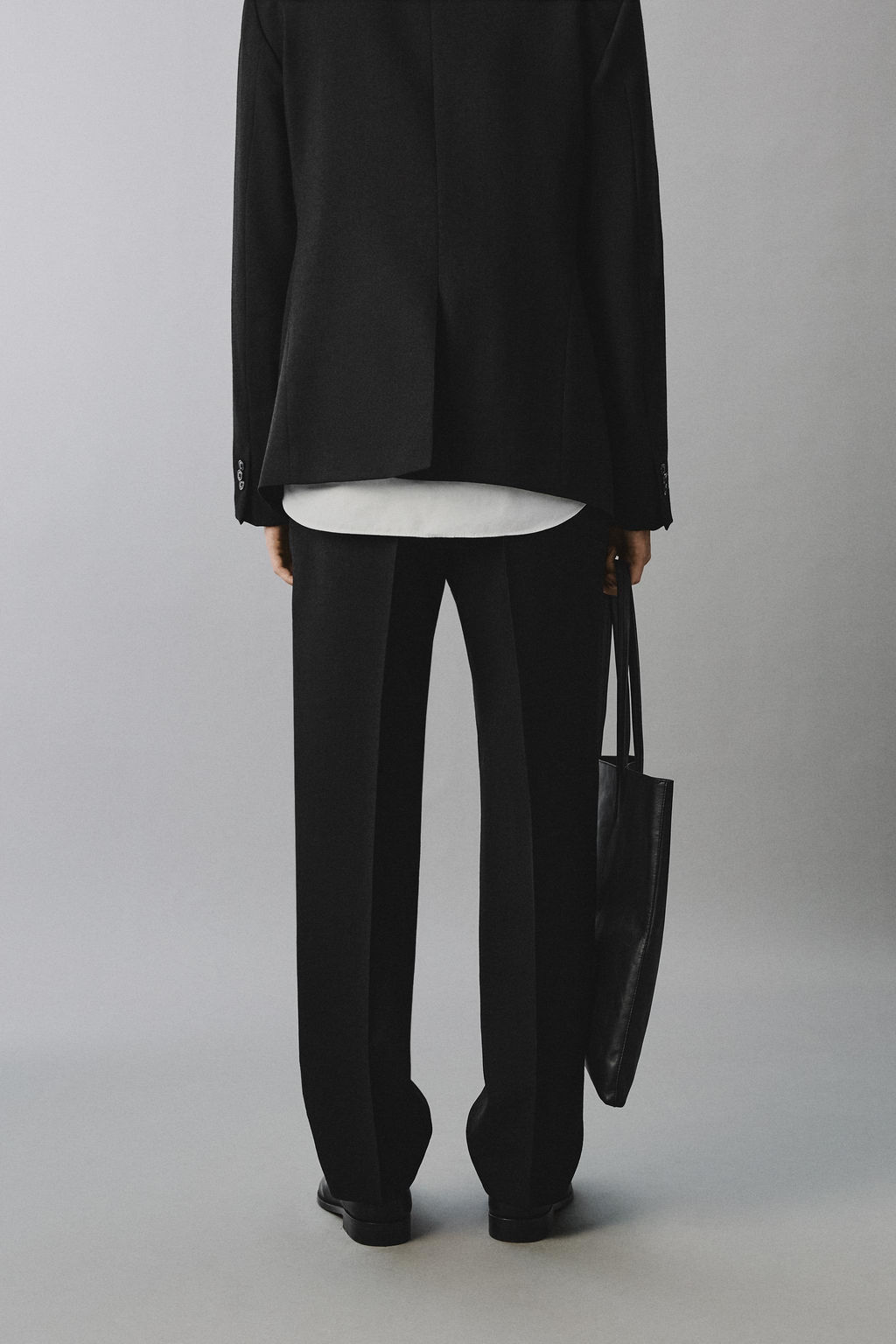 PANTAL?N TRAJE 100% LANA / Negro - Zara фото 3