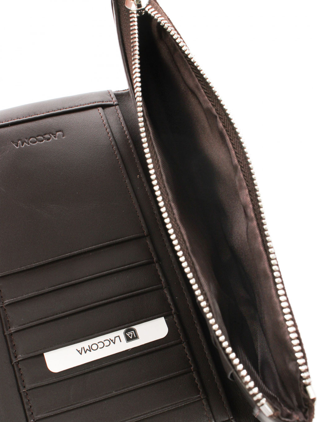 LACCOMA кошелек LA-1088-З-темно-коричневый натуральная замша