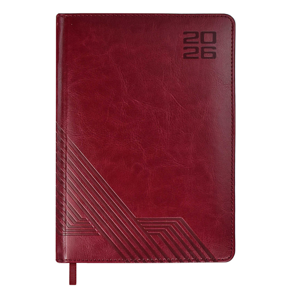 Ежедневник датированный 2026 ESCALADA, А5, 176 л., арт. 70220/ 15 САРИФ БОРДОВЫЙ