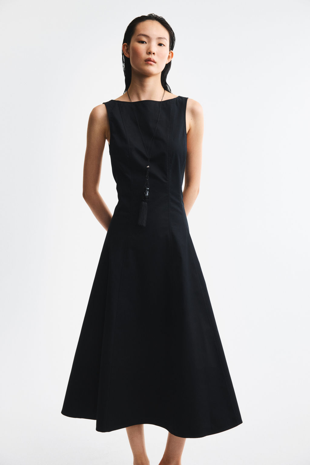 Vestido cut-out de sarga - H&m фото 4
