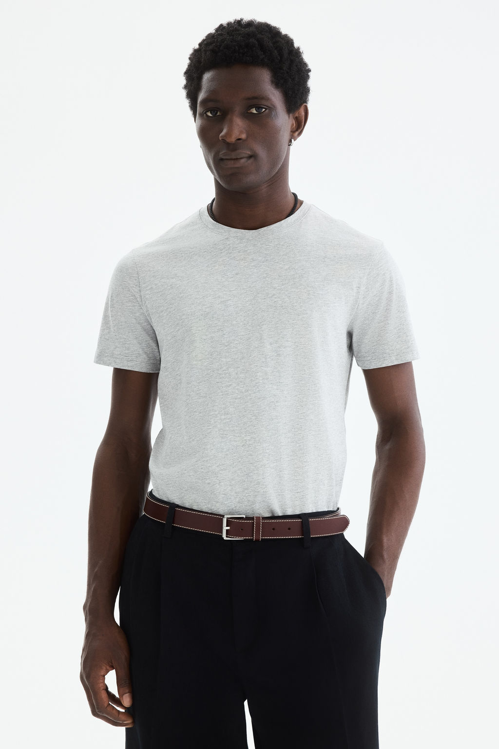 Camiseta en algod?n pima Slim Fit - H&m фото 8